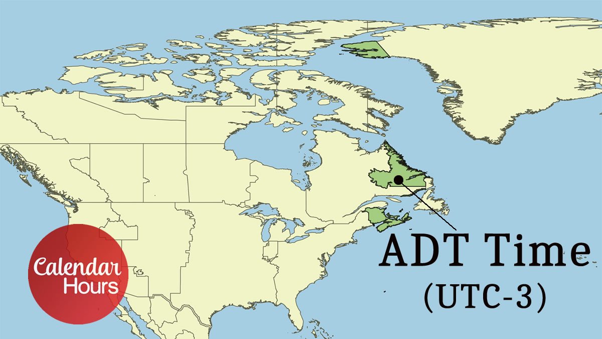 ADT Time Zone Map