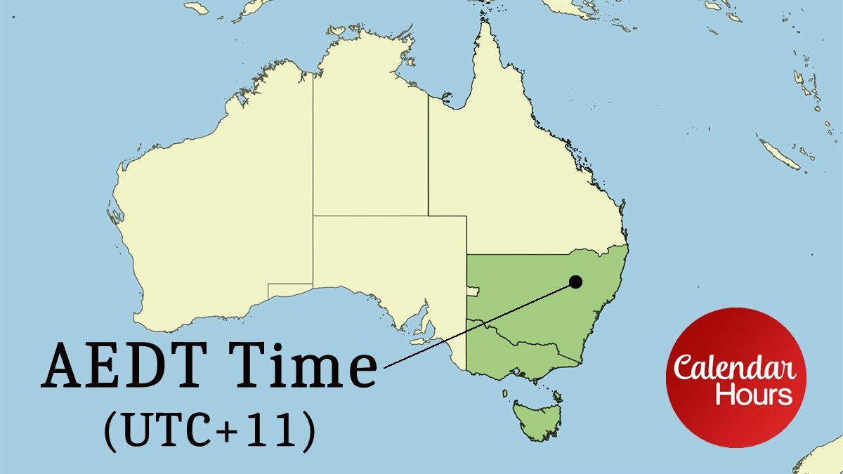 AEDT Time Zone Map