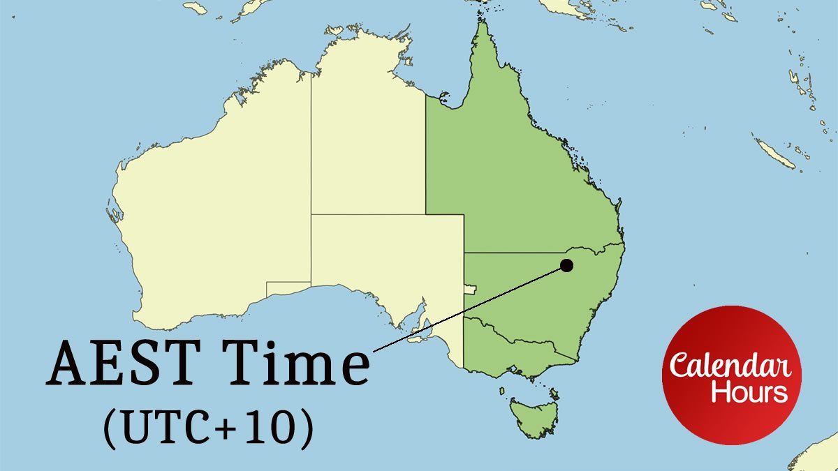 AEST Time Zone Map