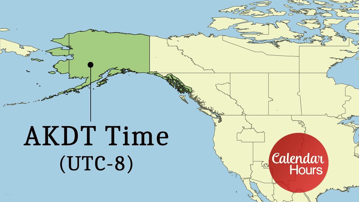 AKDT Time Zone Map