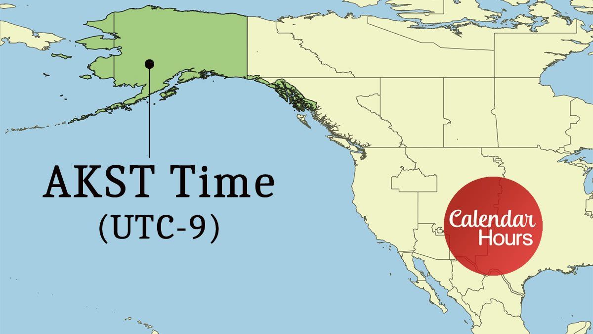 AKST Time Zone Map