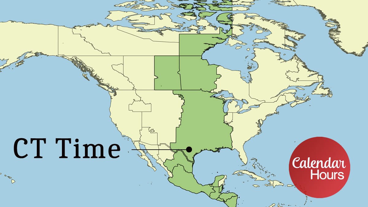 CT Time Zone Map
