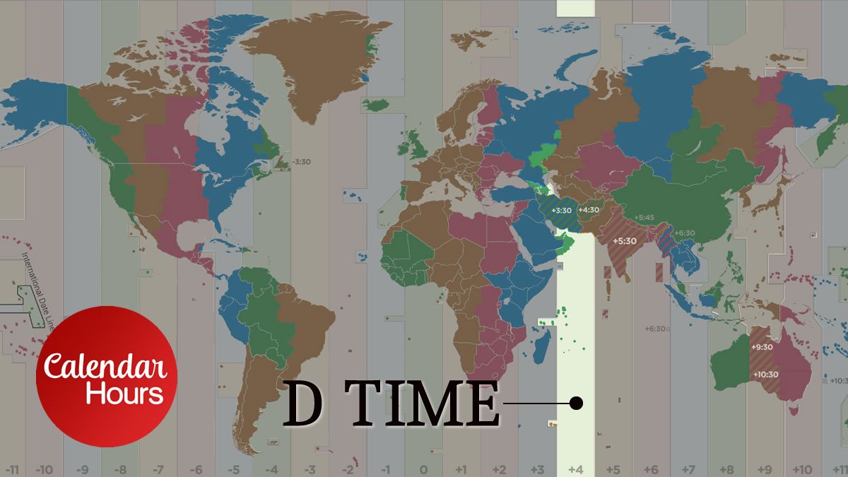 Delta Time Zone Map
