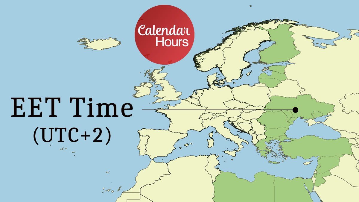 EET Time Zone Map