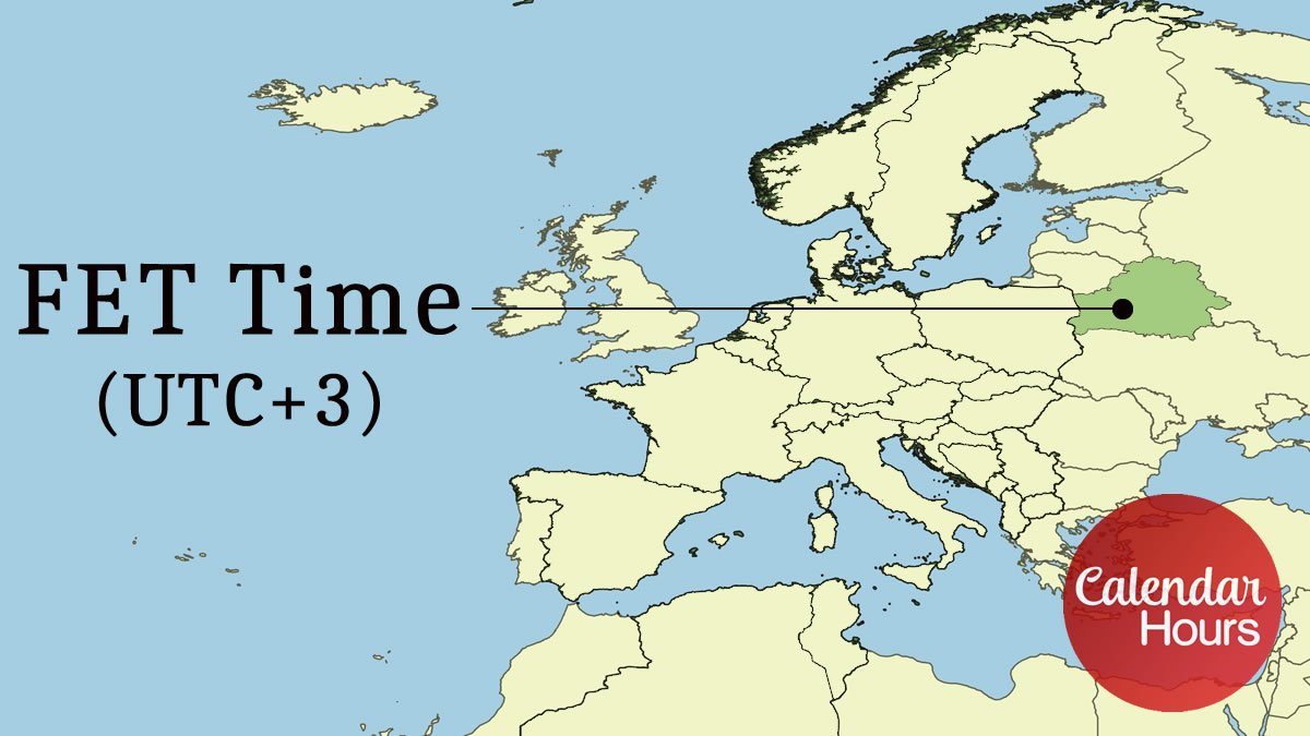 FET Time Zone Map