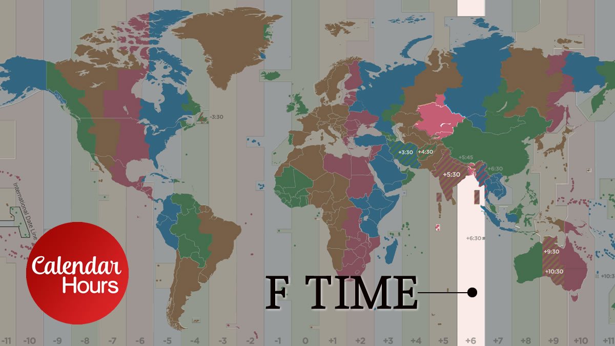 Foxtrot Time Zone Map