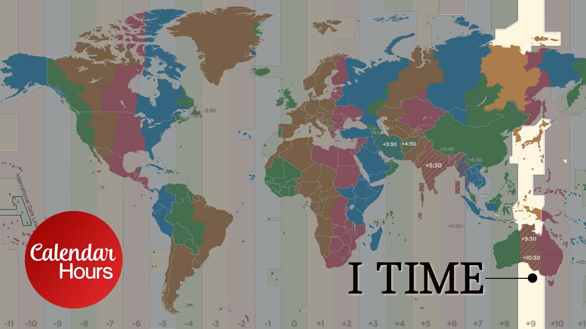 I Time Zone Map