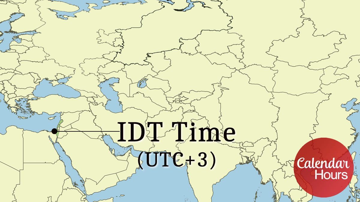 IDT Time Zone Map