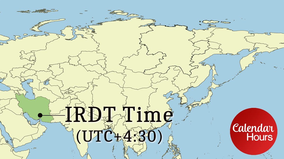 IRDT Time Zone Map