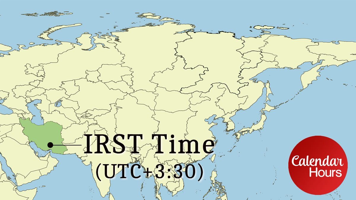 IRST Time Zone Map