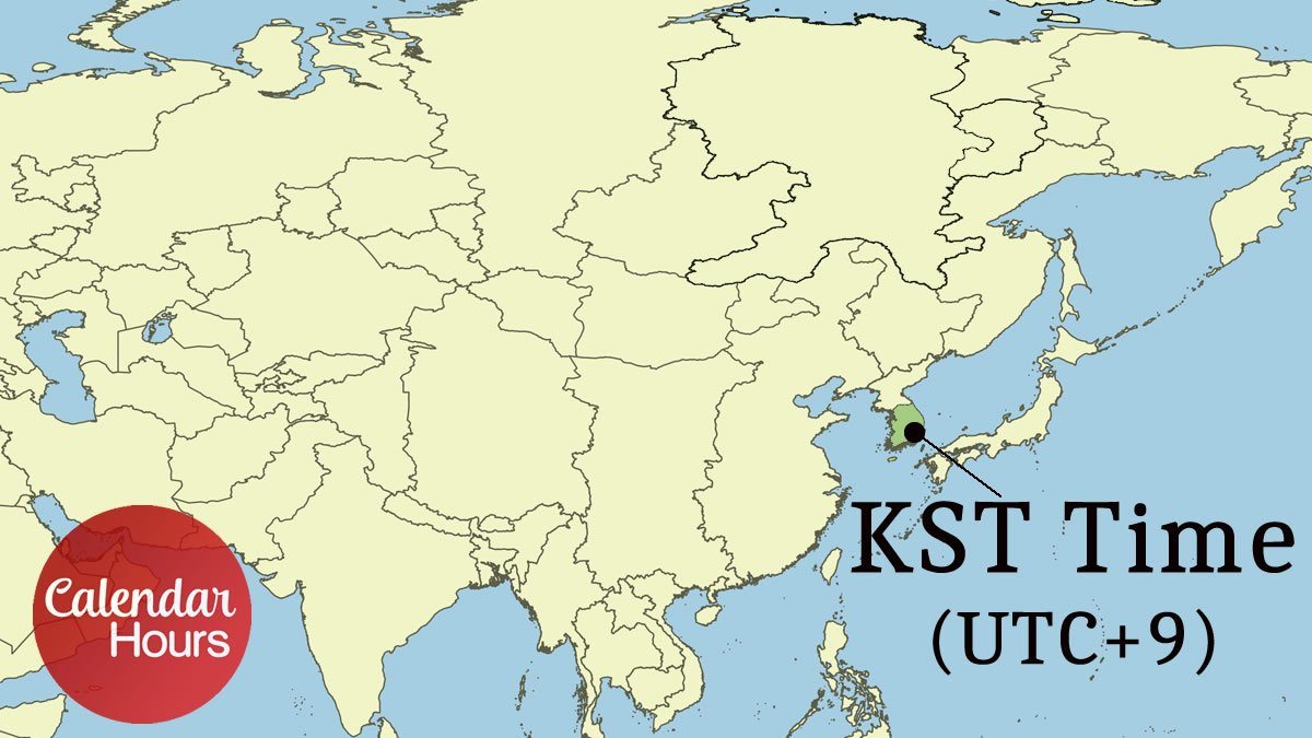 KST Time Zone Map