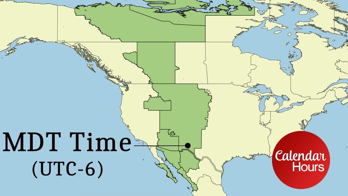 MDT Time Zone Map