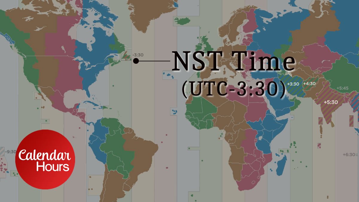 NST Time Zone Map