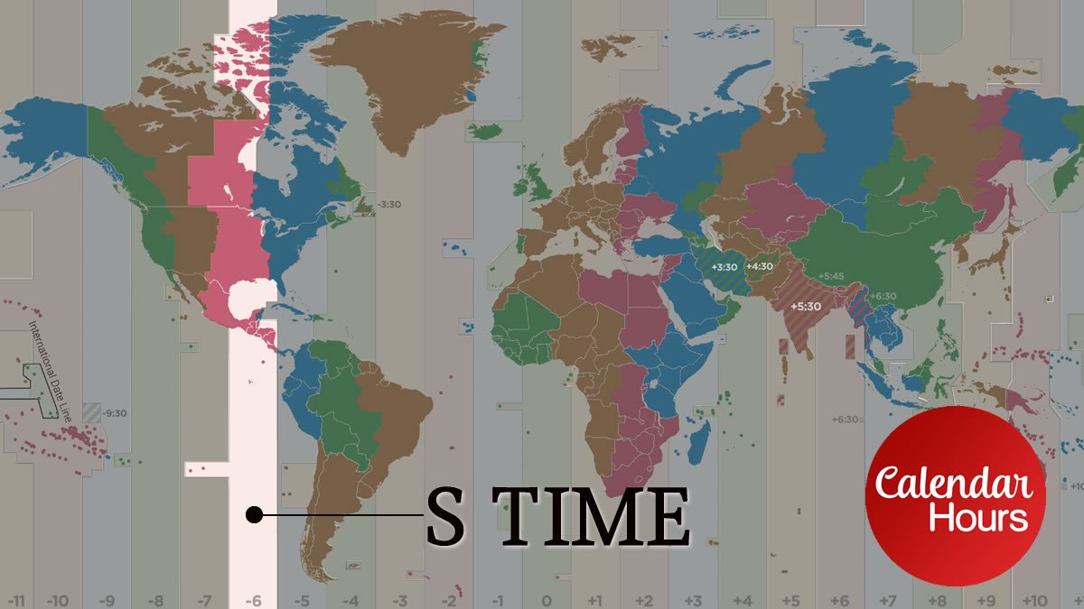 Sierra Time Zone Map