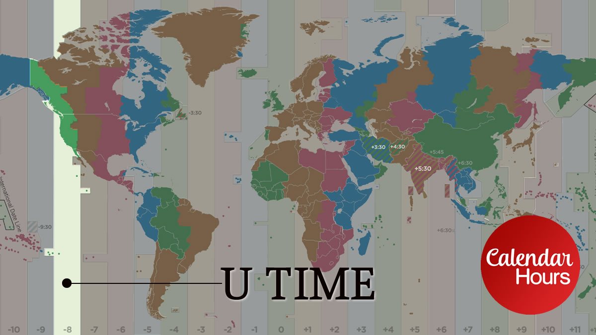 Uniform Time Zone Map
