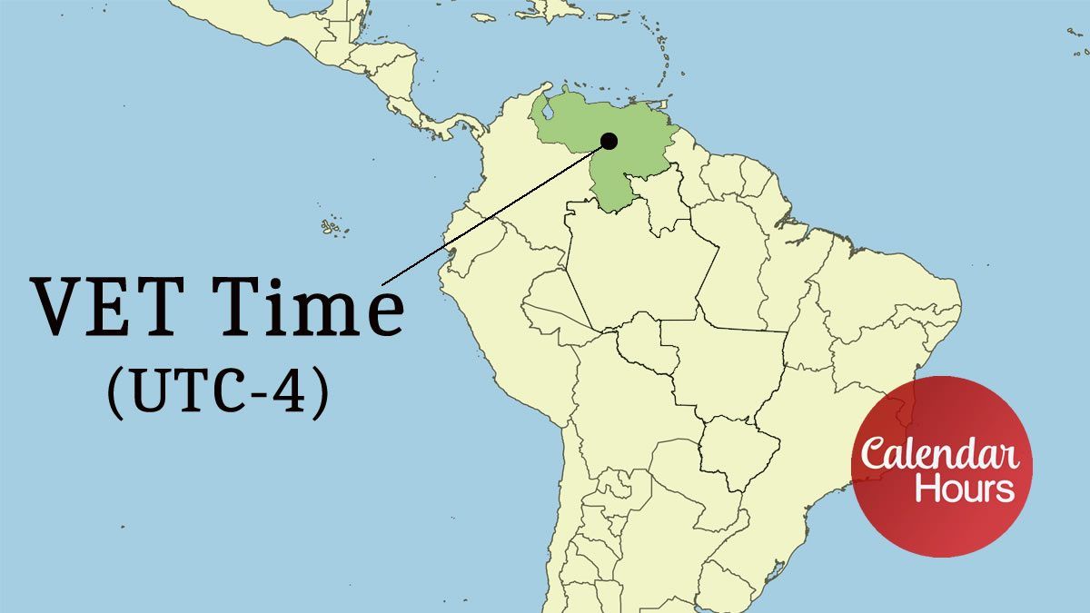 VET Time Zone Map