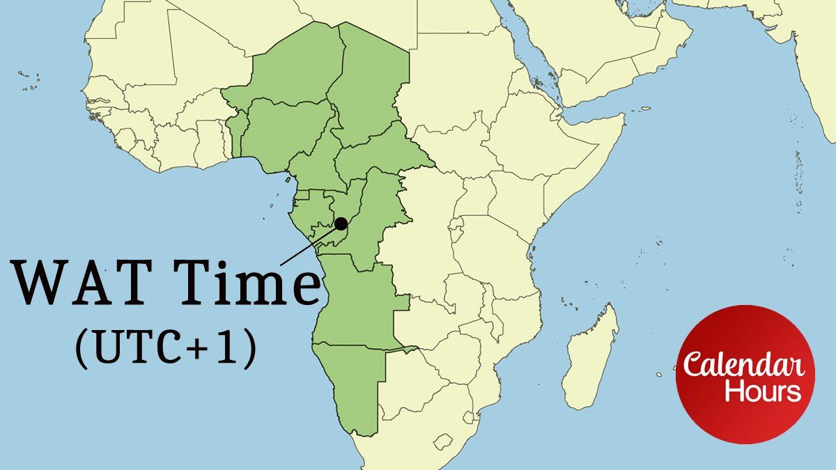 WAT Time Zone Map