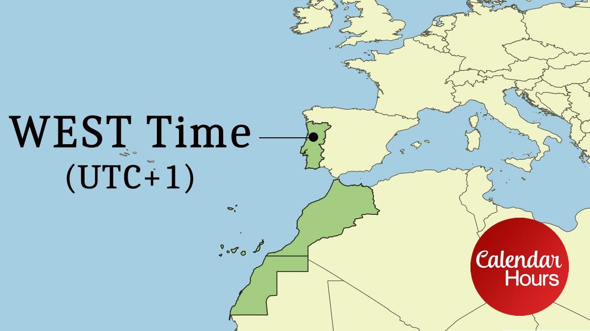 WEST Time Zone Map