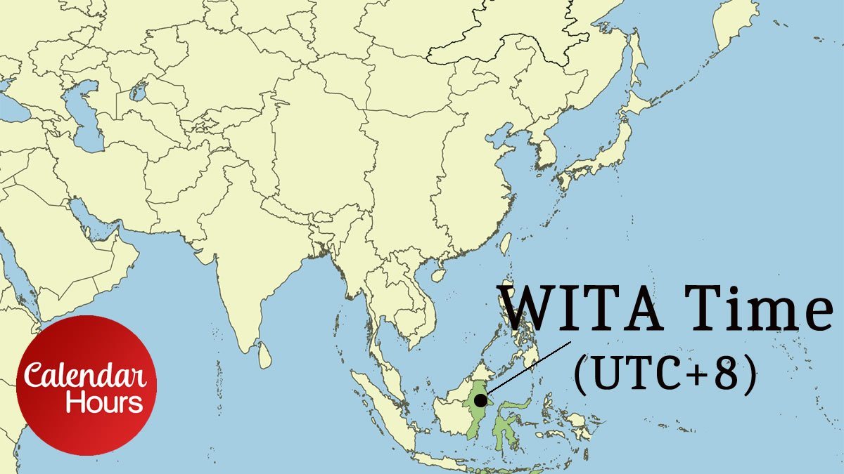 WITA Time Zone Map